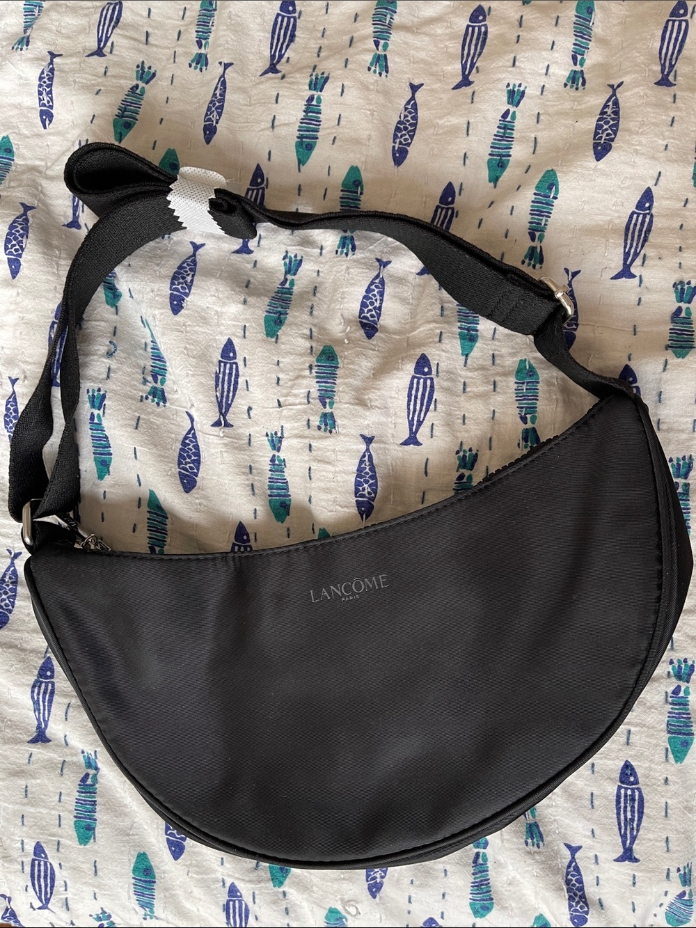 Lancôme: Black Crescent Shoulder Bag